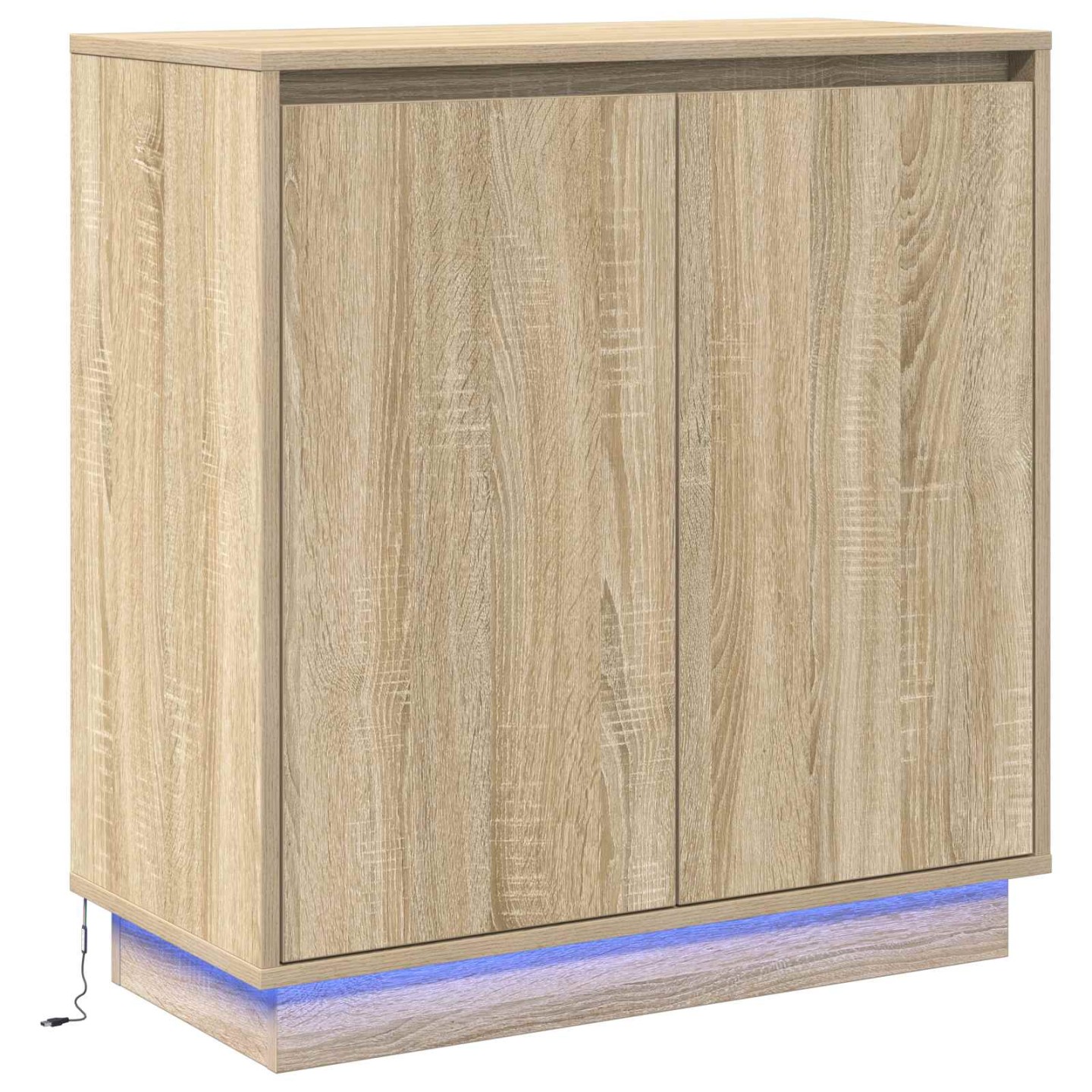 Buffet LED Chêne Sonoma 71 x 34,5 x 75 cm Bois d'ingénierie