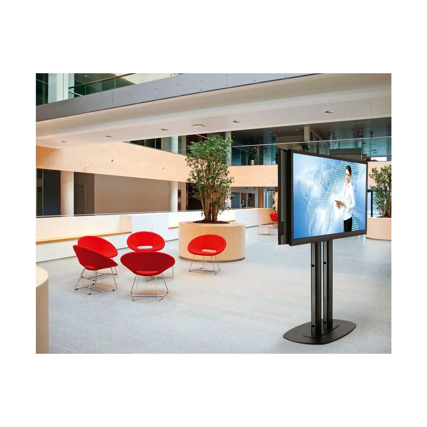 Support mural Vogel's PUC 2720 B Connect-it 200 cm noir | Nimestore