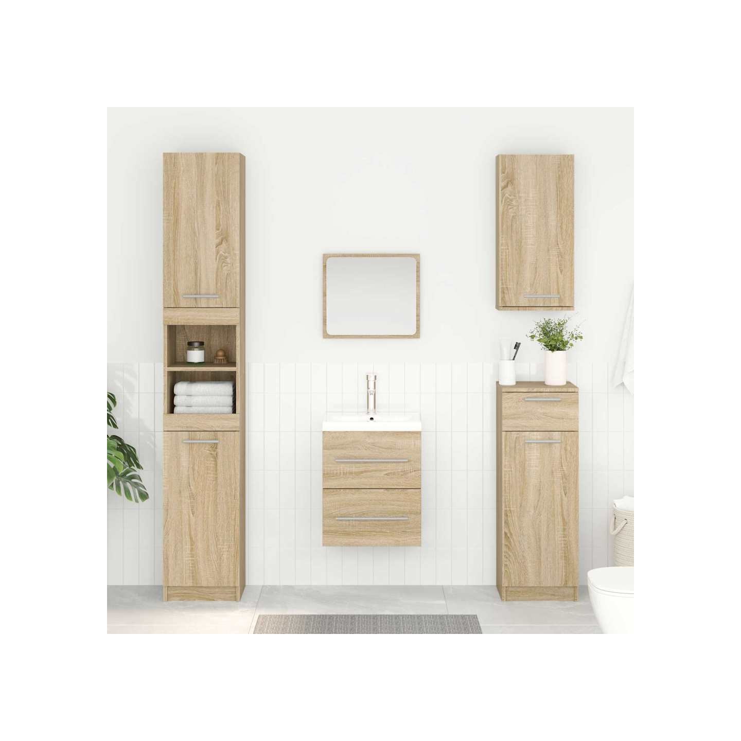 Armoire d'évier Chêne Sonoma 38,5 x 41 x 48 cm