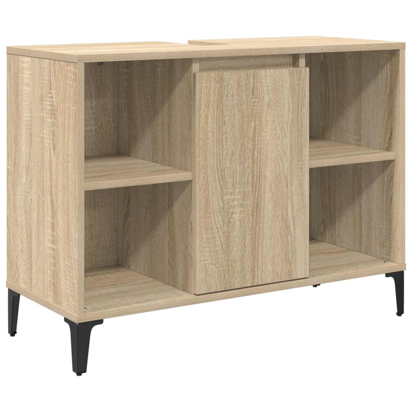 Armoire d'évier avec étagère Chêne Sonoma 80 x 33 x 60 cm