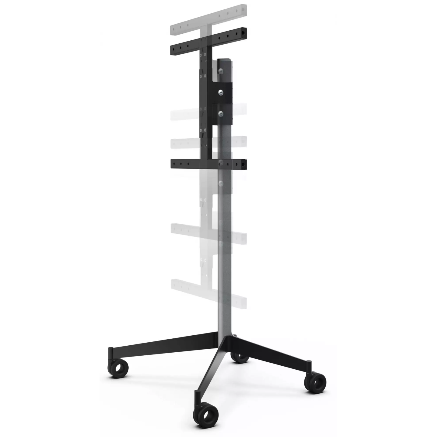 Pied TV mobile ERARD Kana 039220 30-55" acier noir | Nimestore
