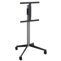 Pied TV mobile ERARD Kana 039220 30-55" acier noir | Nimestore