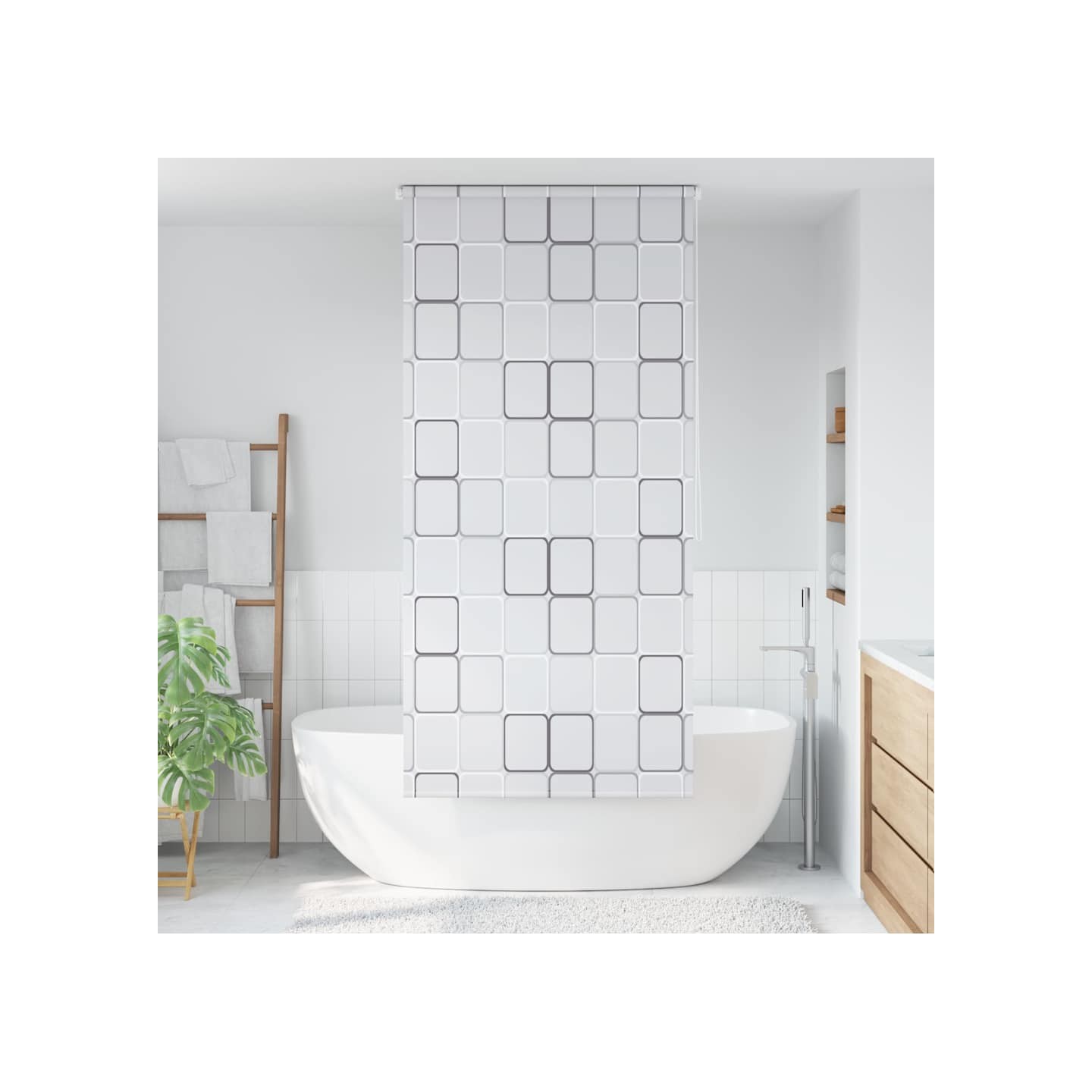 Store roulant de douche 100x240 cm Carré