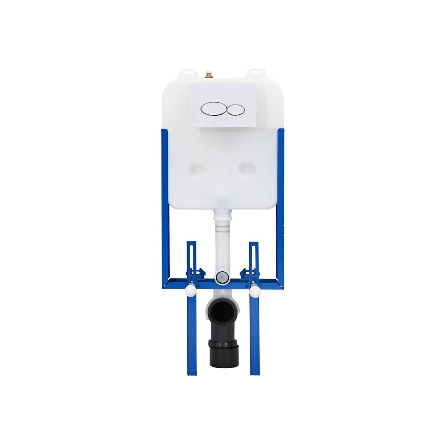 Cadre de Cistern avec stockage Blanc 50 x 8 x 131 cm Acier