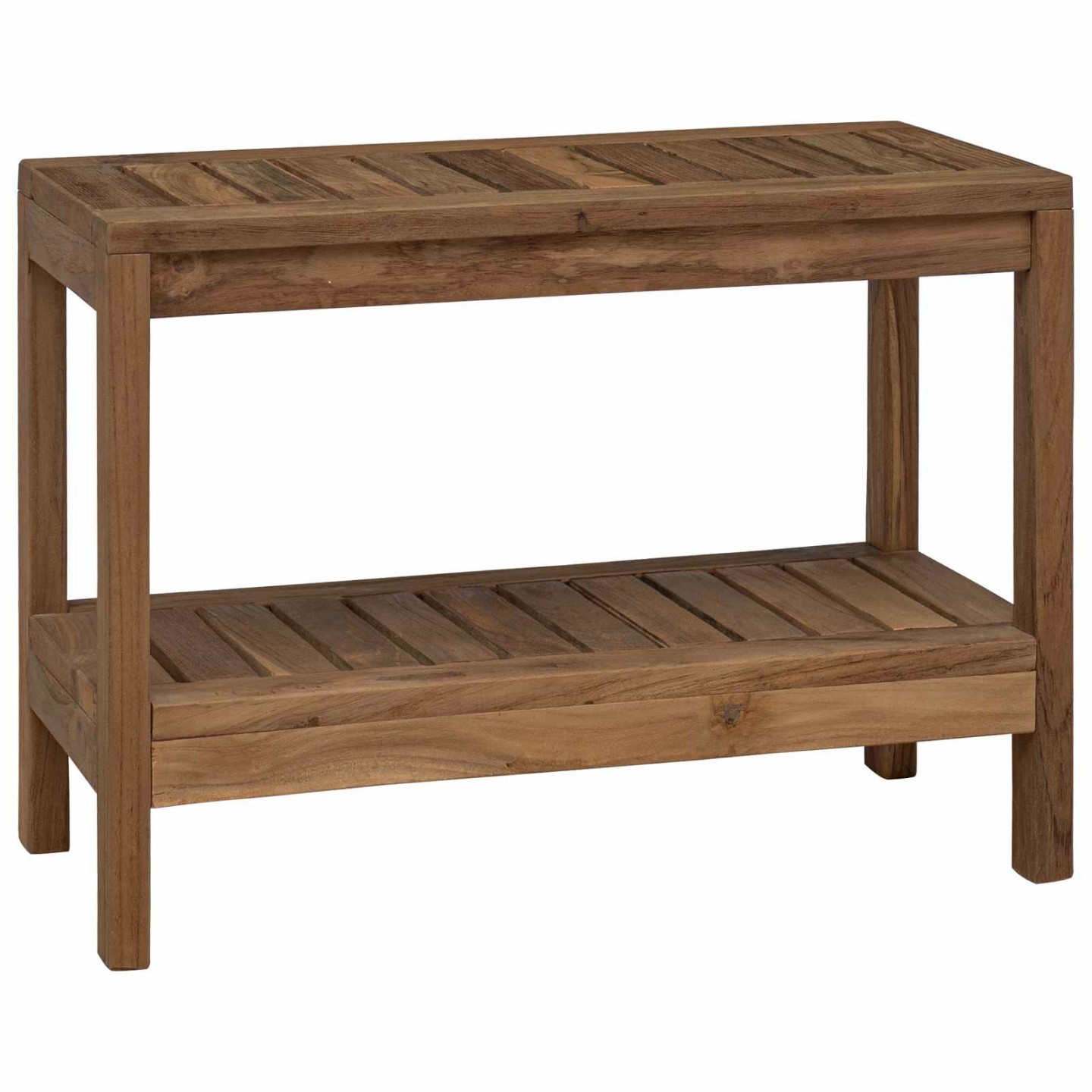Table d'appoint de salle de bain Naturel 60 x 30 x 45 cm