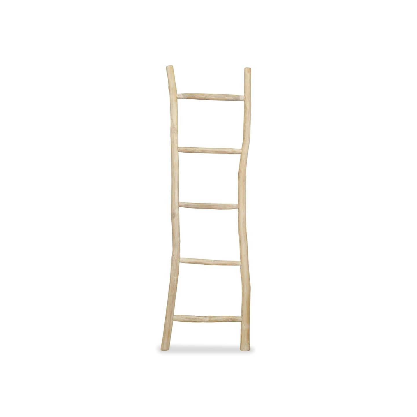 Porte-serviette avec 5 barreaux Teck 45 x 150 cm Naturel