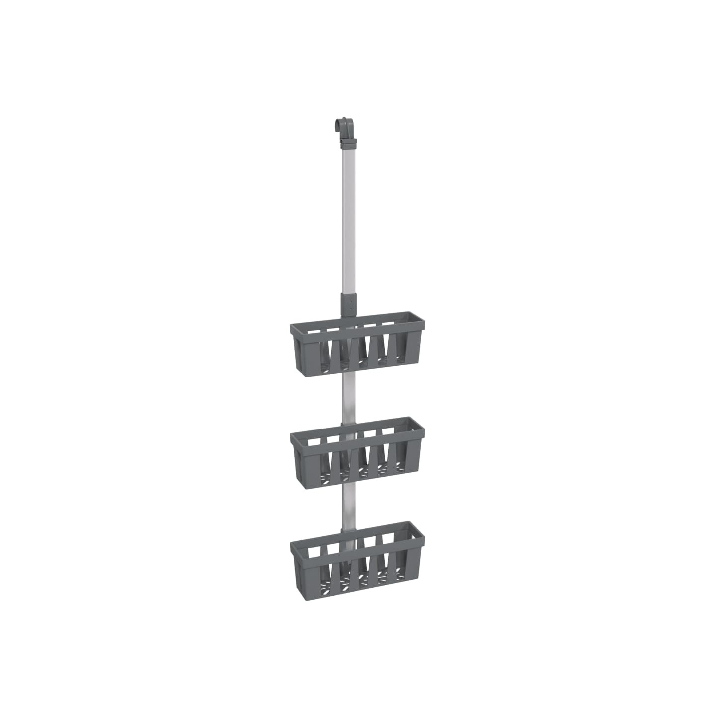 Étagère de douche suspendue 30x15x(67-105) cm aluminium