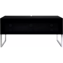 Meuble TV Norstone Khalm KHALM100 100 cm laqué noir | Nimestore