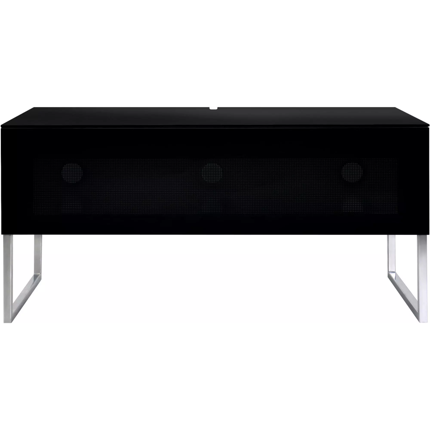 Meuble TV Norstone Khalm KHALM100 100 cm laqué noir | Nimestore