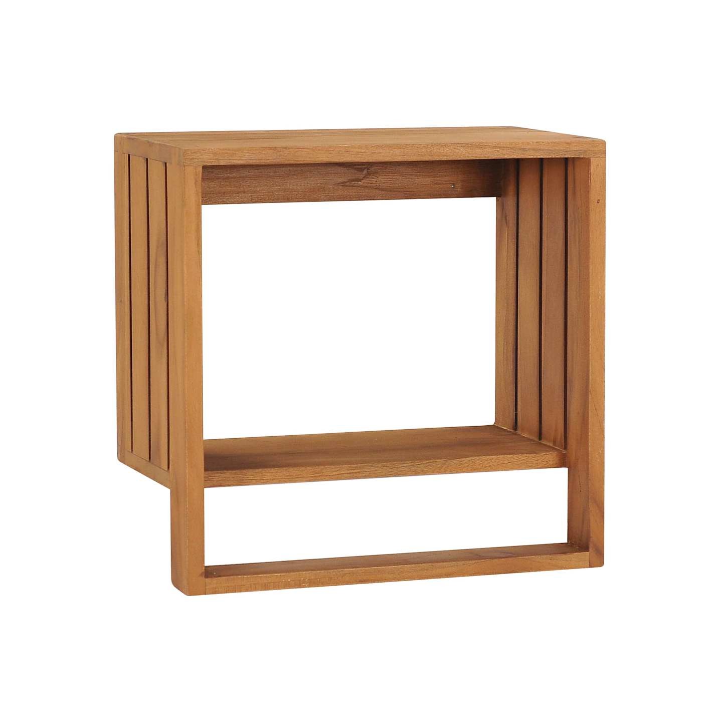 Porte-serviette mural 35x20x35 cm Bois de teck solide