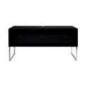 Meuble TV Norstone Khalm KHALM100 100 cm laqué noir | Nimestore