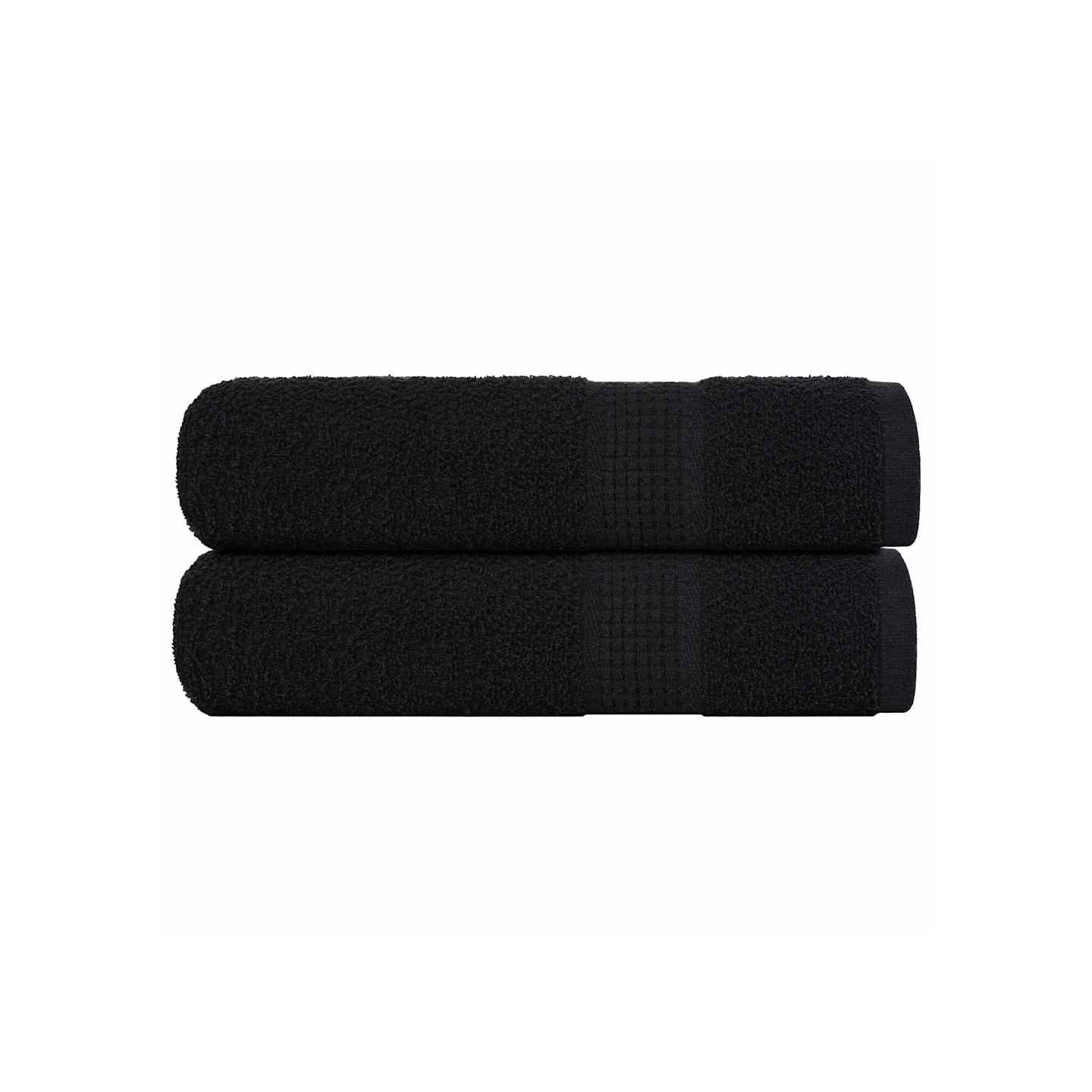 Essuie-mains FROGN 2 pcs noir 50x100 cm 360 g/m²