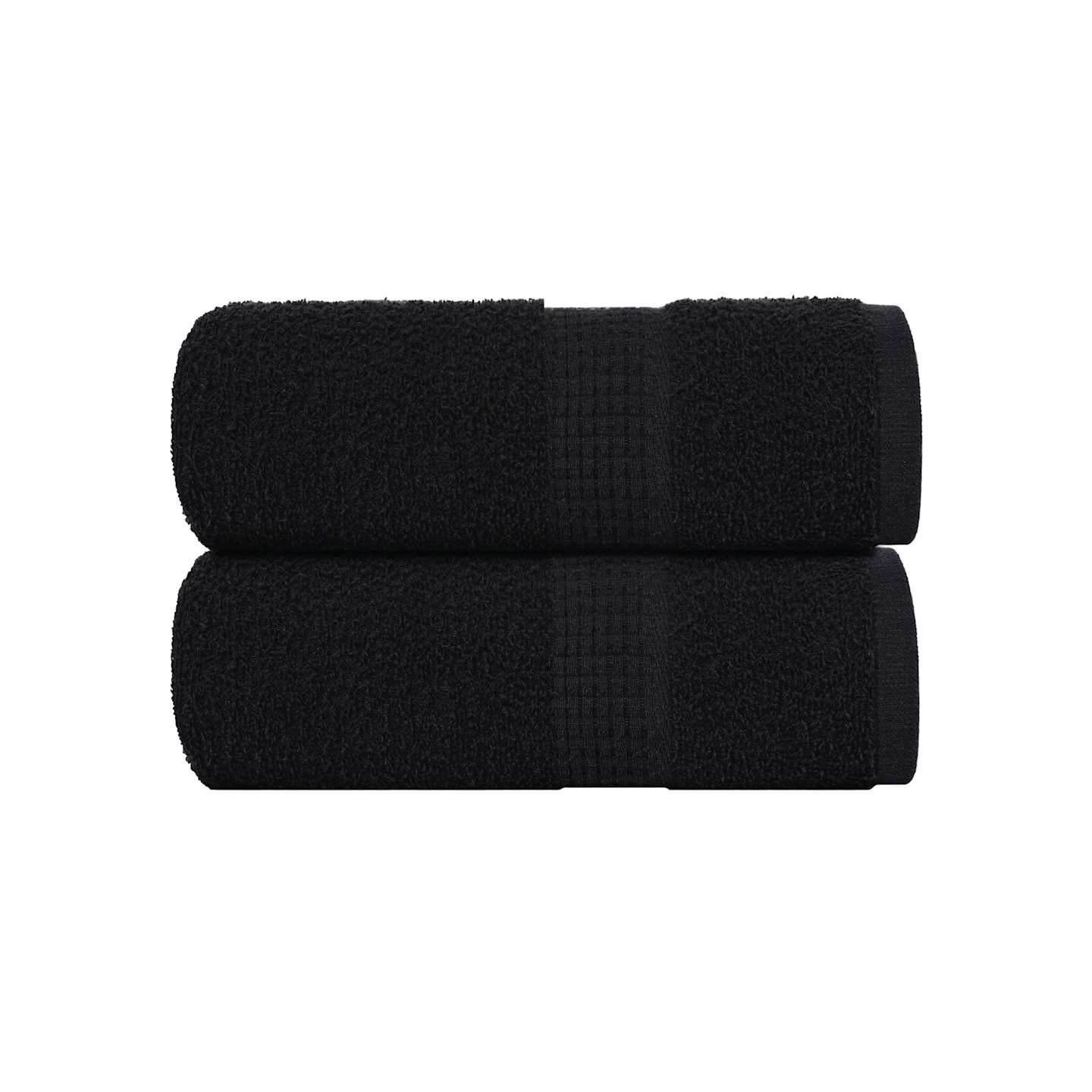 Serviettes d'invité FROGN 2 pcs noir 30x50 cm 360 g/m²