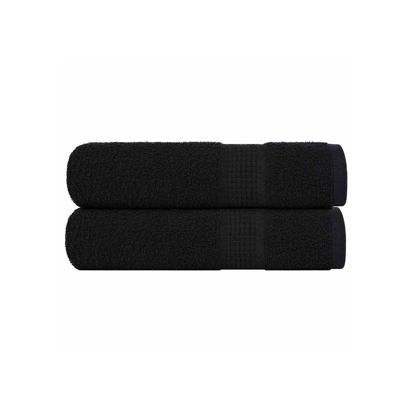 Serviettes de douche FROGN 2 pcs noir 70x140 cm 360 g/m²