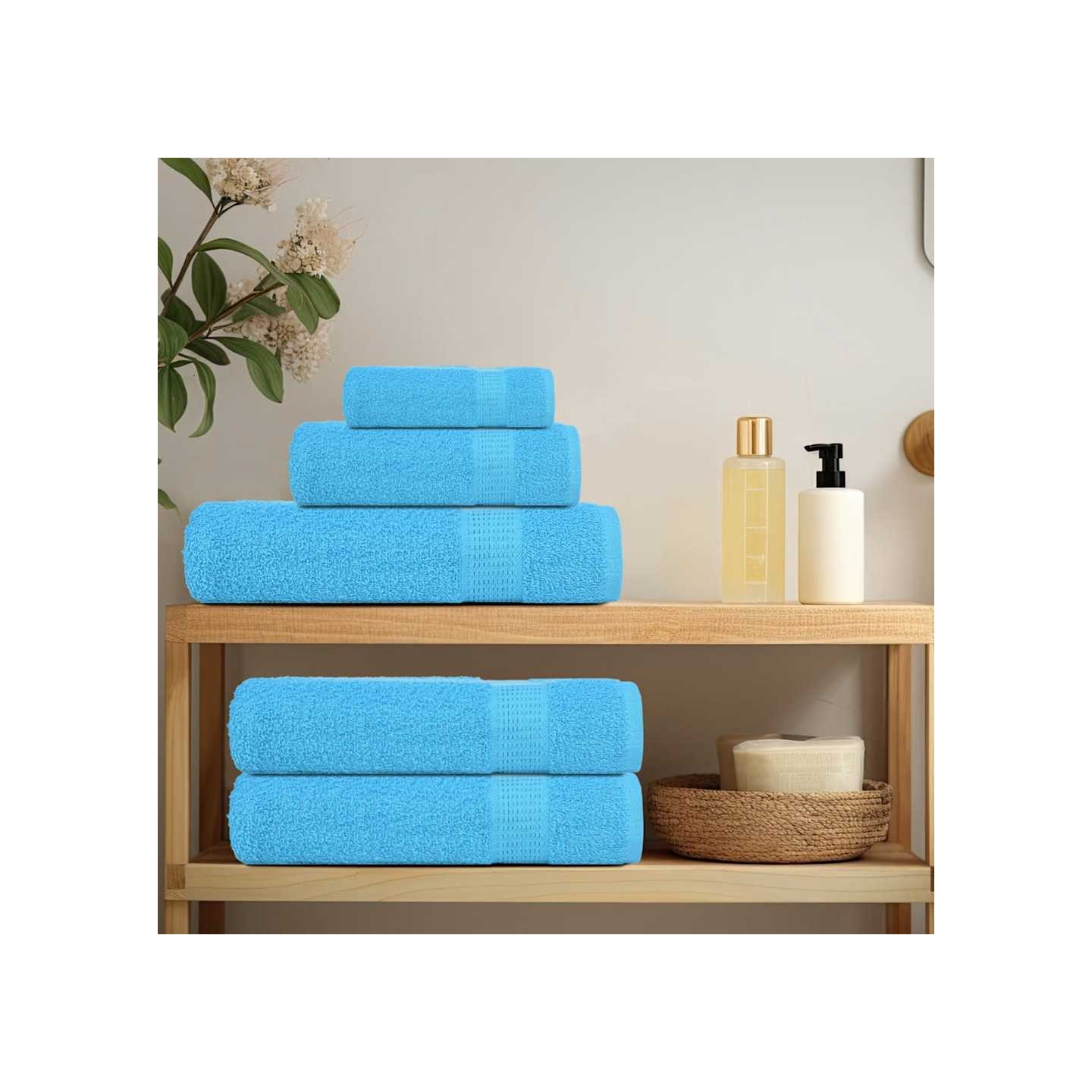Essuie-mains FROGN 2 pcs turquoise 50x100 cm 360 g/m²