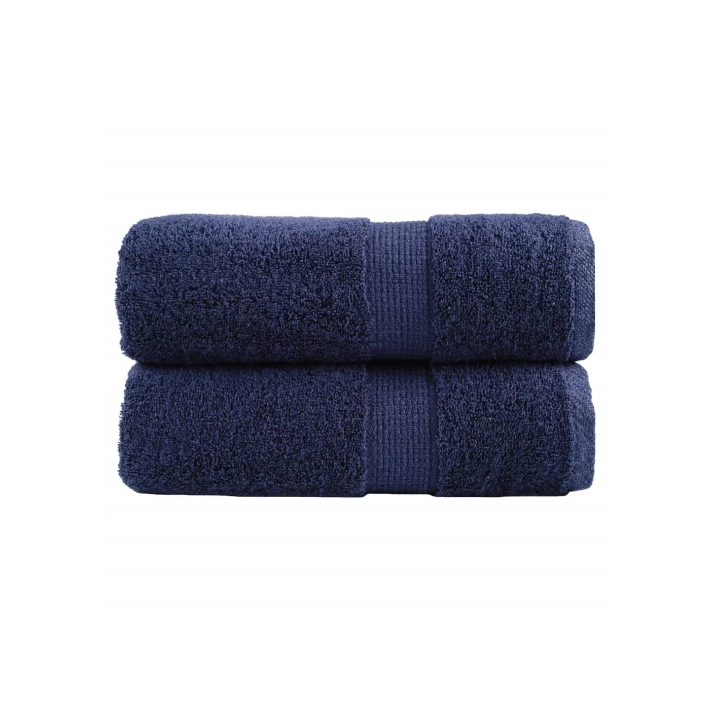 Serviettes d'invité de qualité sup. SOLUND 2 pcs bleu marine
