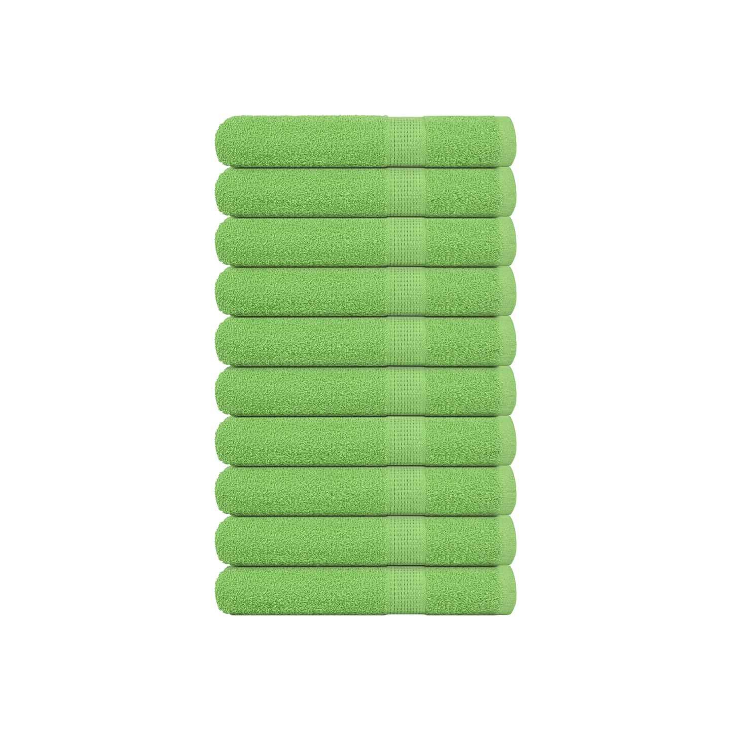 Serviettes FROGN 10 pcs vert pomme 100x200 cm 360 g/m²