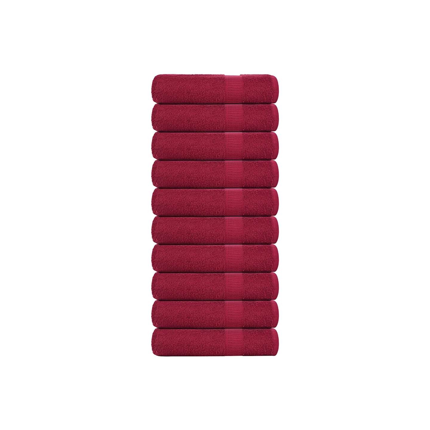 Serviettes de bain FROGN 10pcs bordeaux 100x150cm 360 g/m²