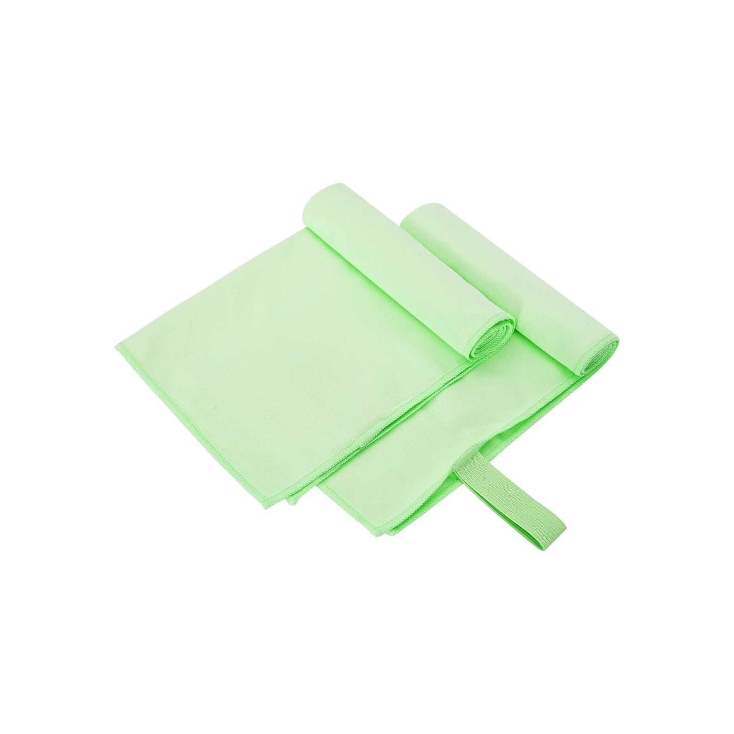 Serviettes de sport 2 pc Vert 50 x 30 cm Polyester et polyamide