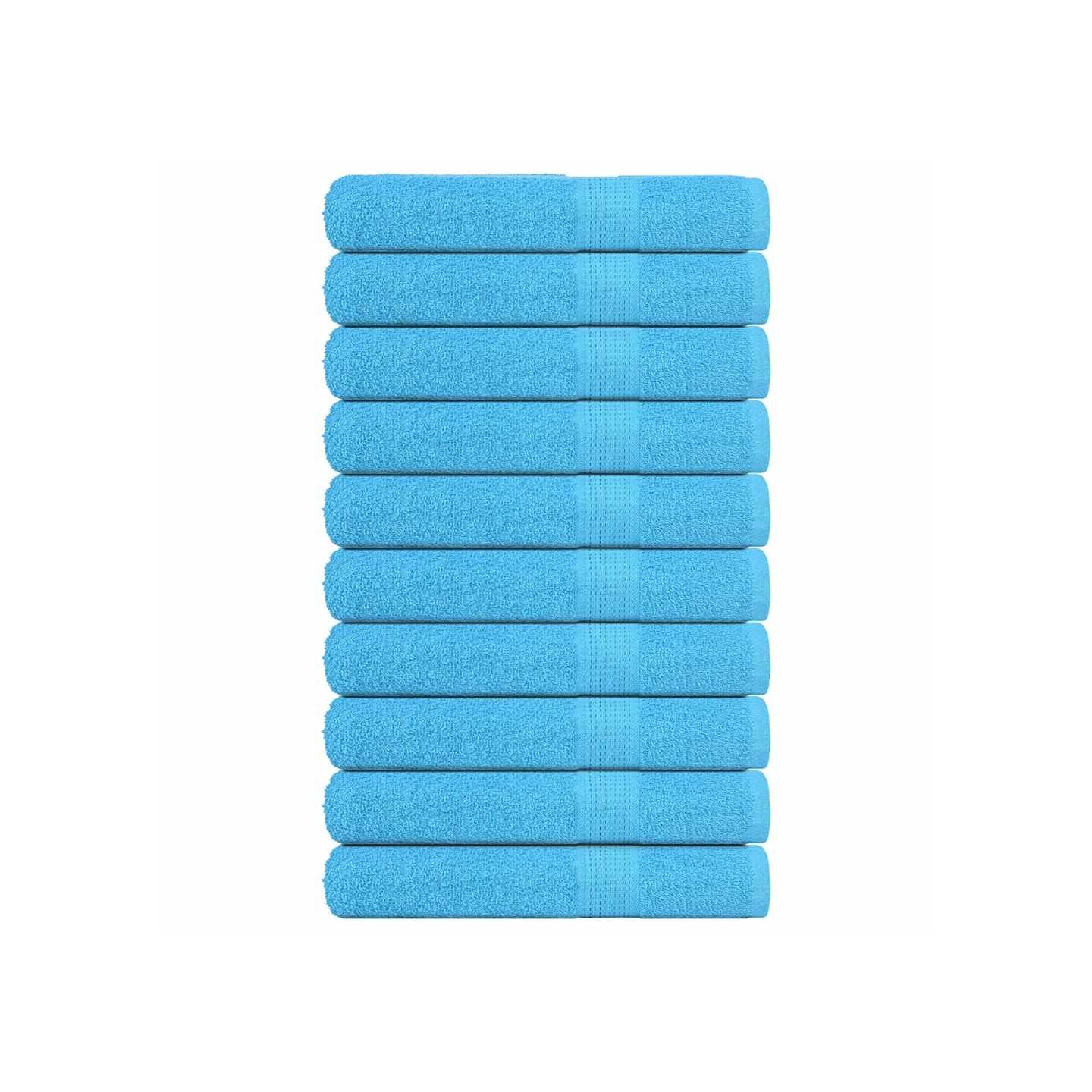 Serviettes de sauna FROGN 10pcs turquoise 80x200cm 360 g/m²