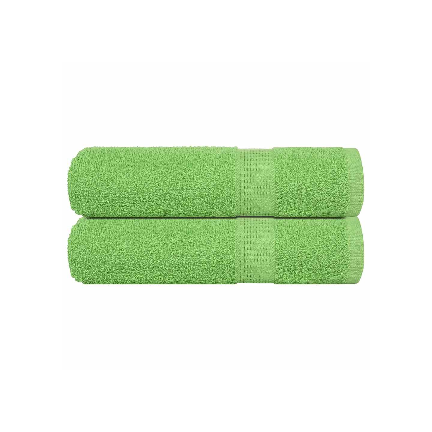 Serviettes de bain FROGN 2pcs vert pomme 100x150cm 360 g/m²