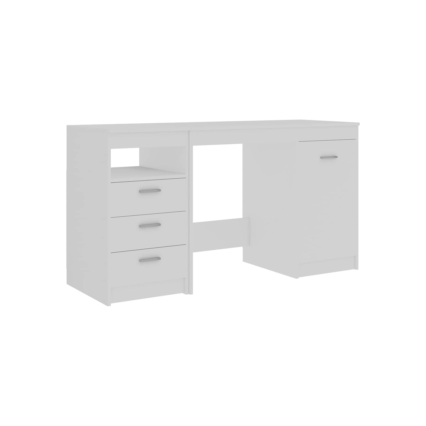 Bureau Blanc 140x50x76 cm Bois d’ingénierie