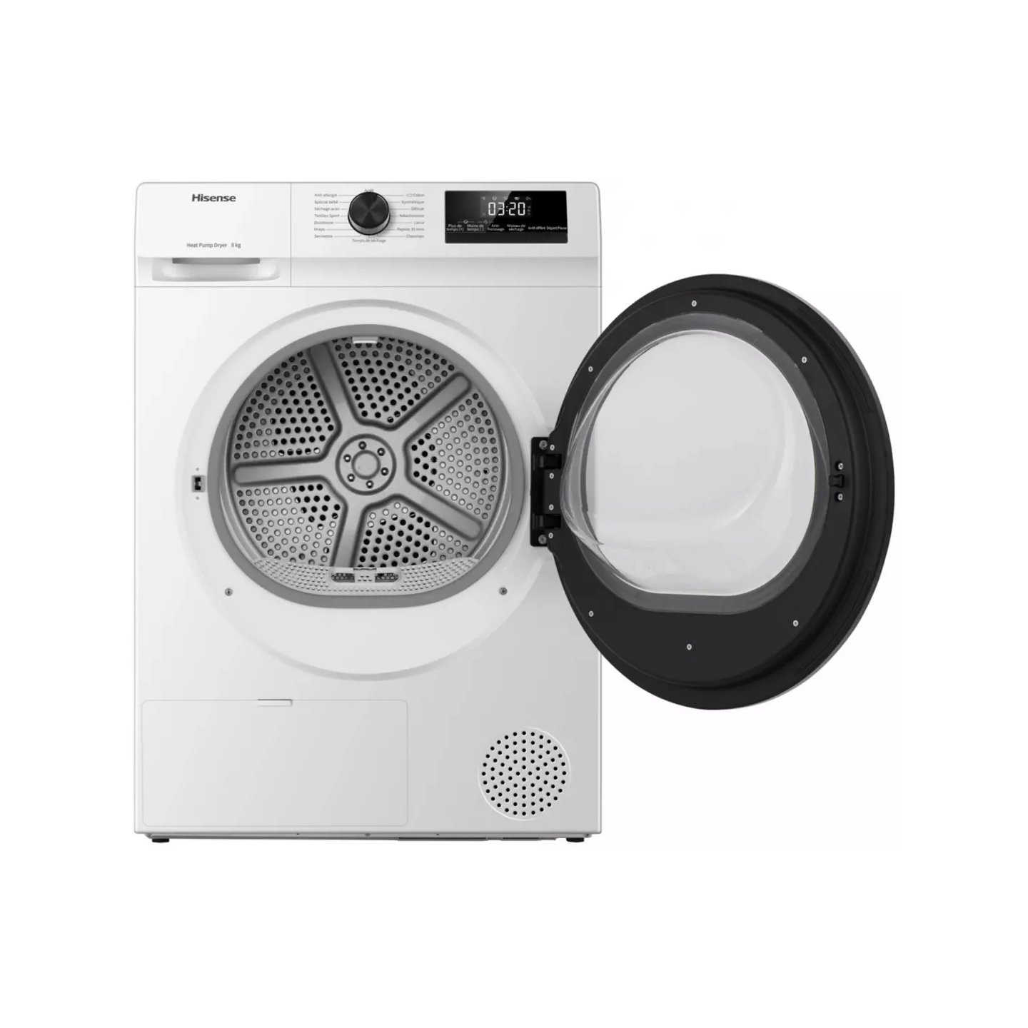 Sèche-linge Hisense DHQE802U 8 kg pompe à chaleur classe D | Nimestore