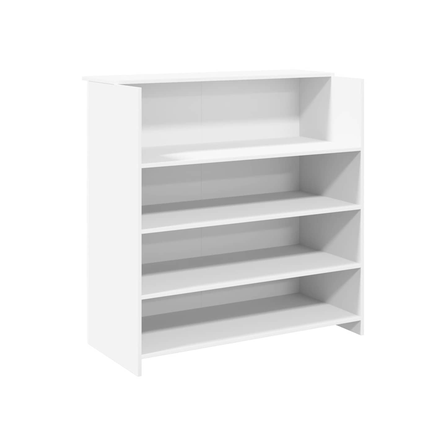 Bureau de réception Blanc 100x50x103,5 cm Bois d'ingénierie