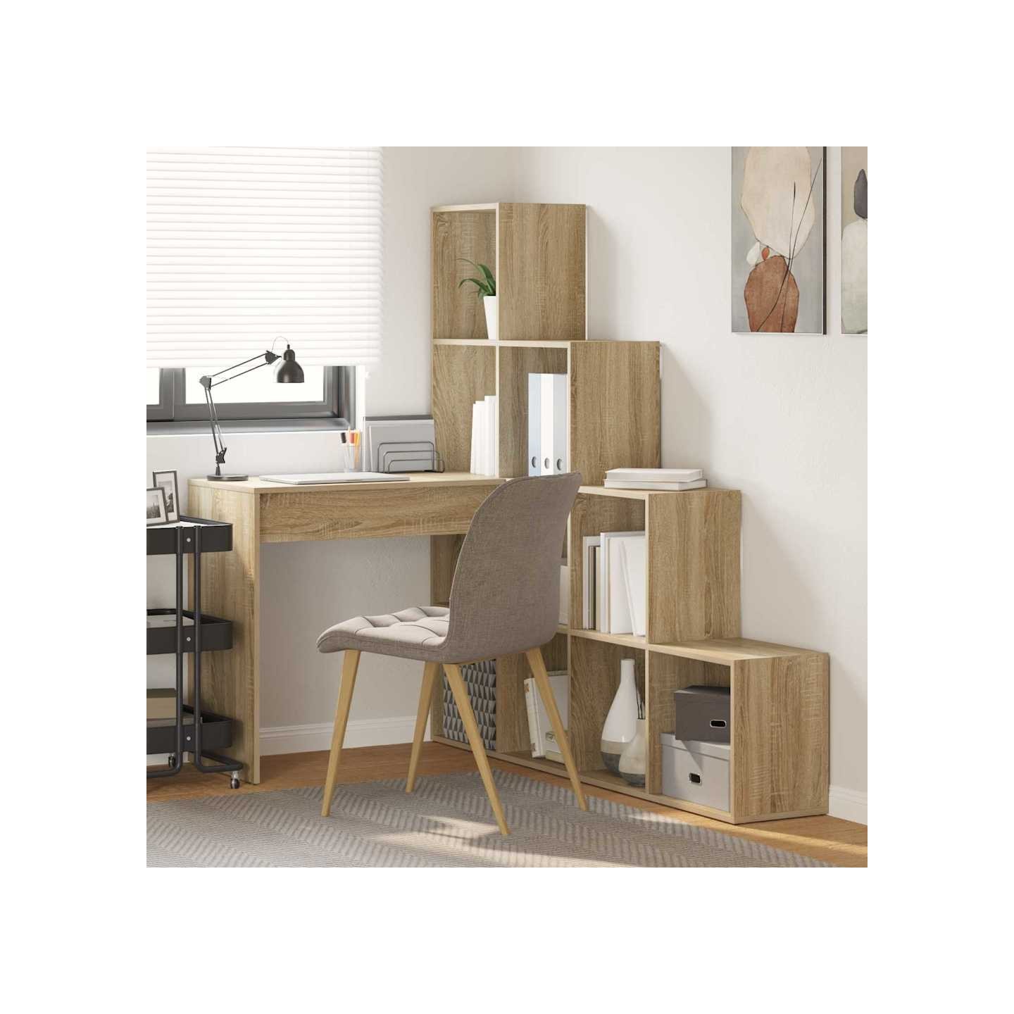 Bureau d'angle Chêne Sonoma 101,5 x 149,5 x 149,5 cm