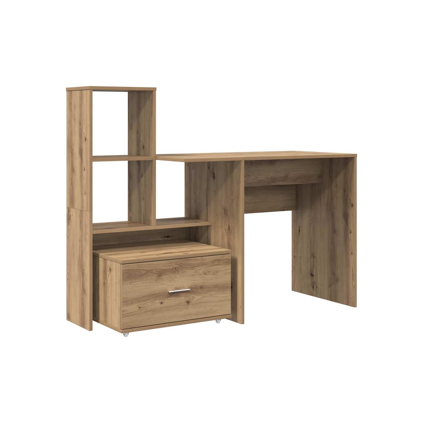 Bureau Chêne artisanal Bois d'ingénierie 131,5 x 50 x 106,5 cm