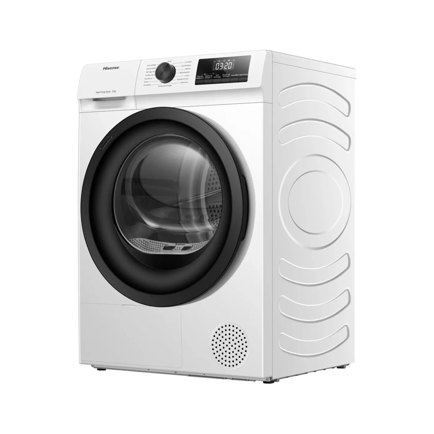 Sèche-linge Hisense DHQE802U 8 kg pompe à chaleur classe D | Nimestore