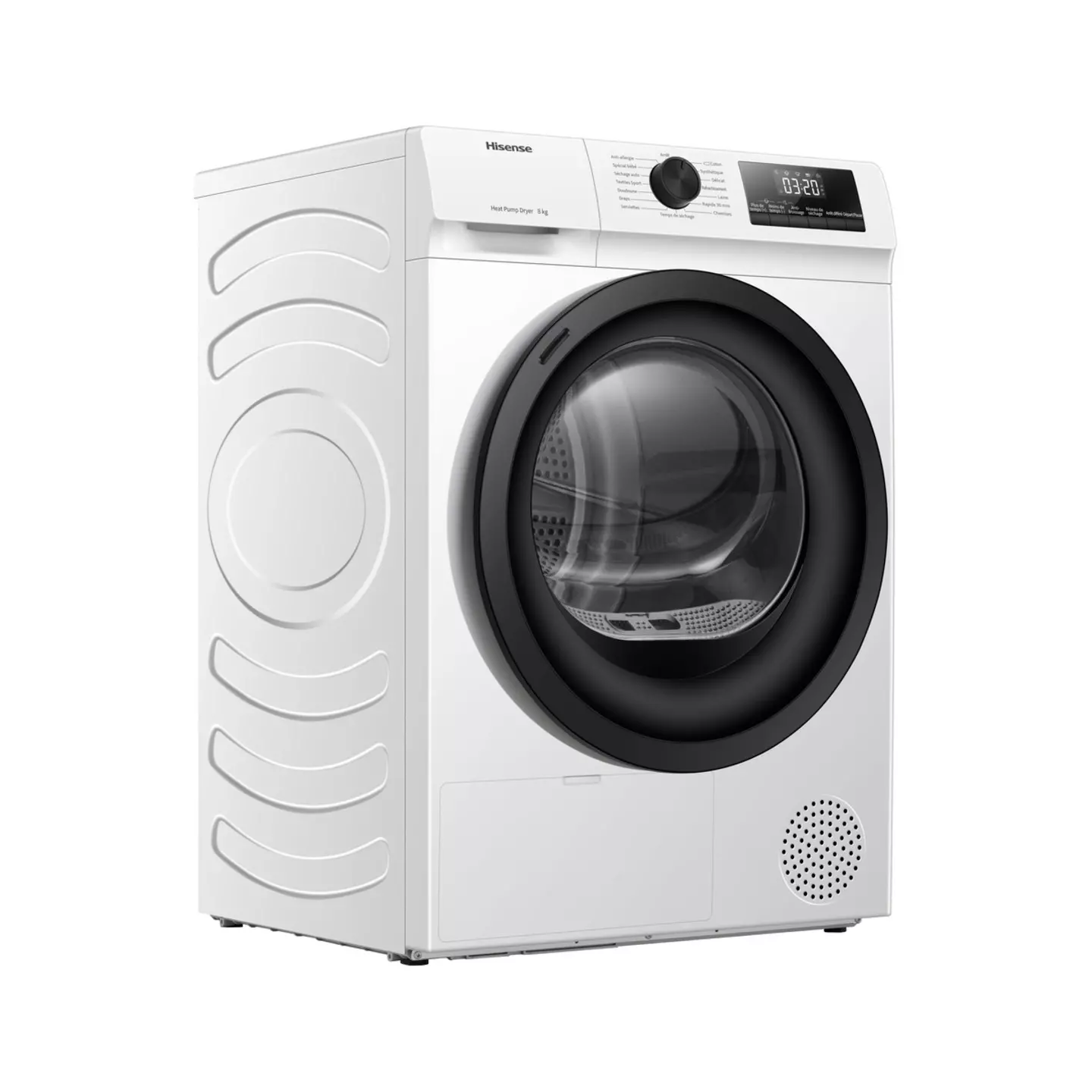 Sèche-linge Hisense DHQE802U 8 kg pompe à chaleur classe D | Nimestore
