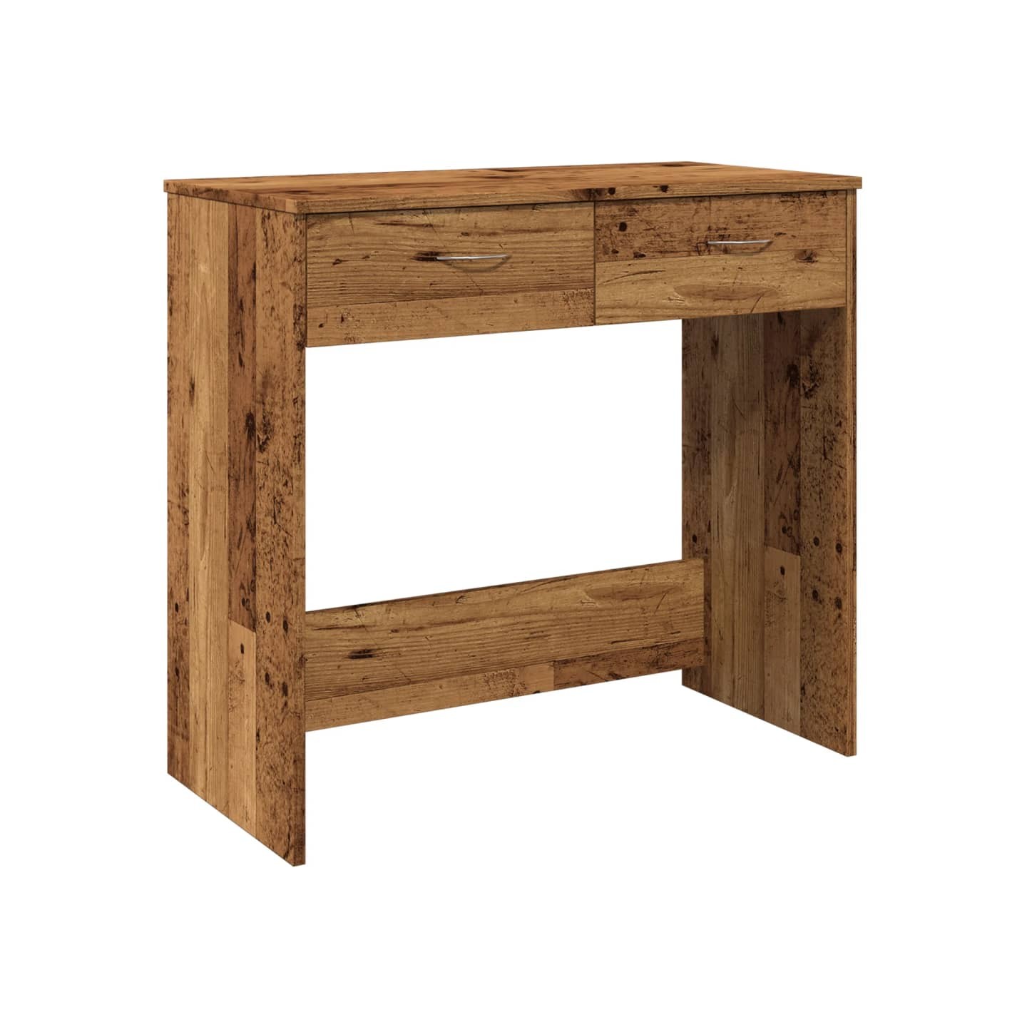 Bureau style vieux bois 80x40x75 cm bois d'ingénierie