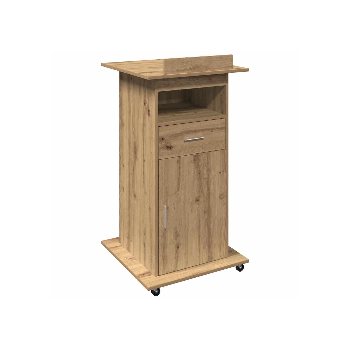 Podium Chêne artisanal Bois d'ingénierie 55 x 55 x 107 cm