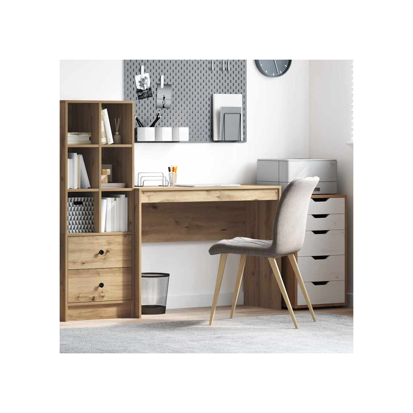 Bureau Chêne artisanal 100 x 40 x 76 cm