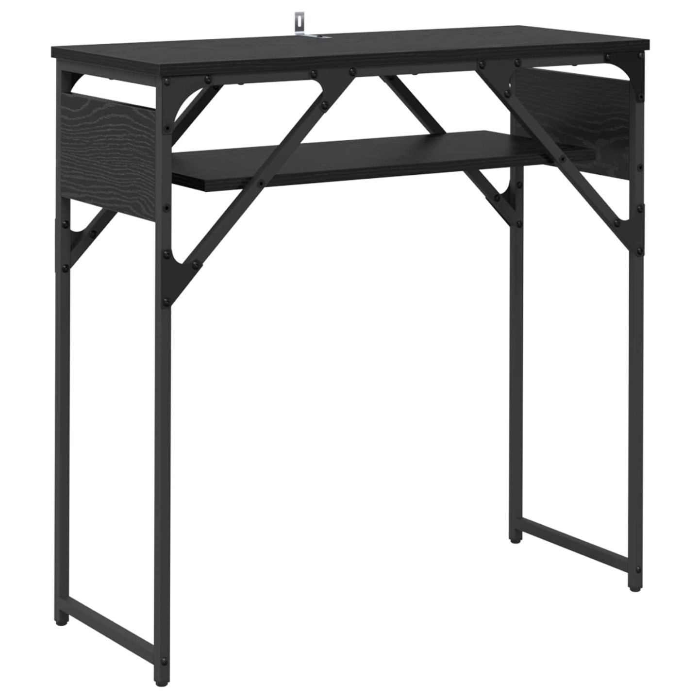 TableConsole Chêne noir Bois d'ingénierie 75x30x75cm