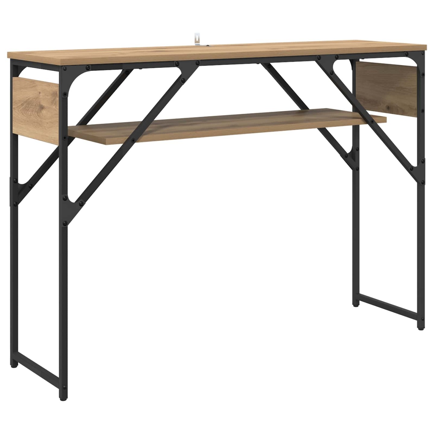 TableConsole Chêne artisanal Bois d'ingénierie 105x30x75cm