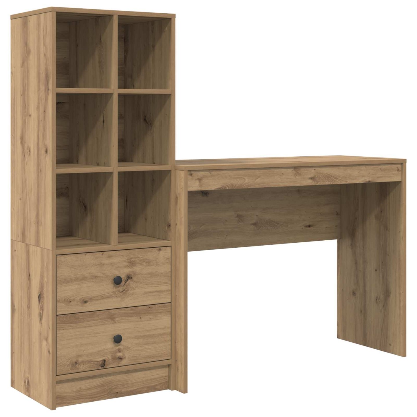Bureau Chêne artisanal 145,5 x 40 x 127 cm 2 pc