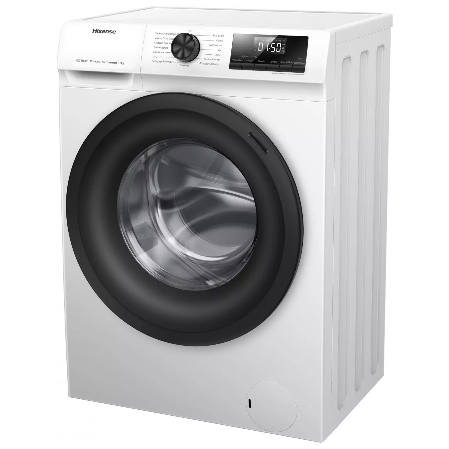 Lave-linge Hisense W1214QE 12 kg 1400 tr vapeur | Nimestore