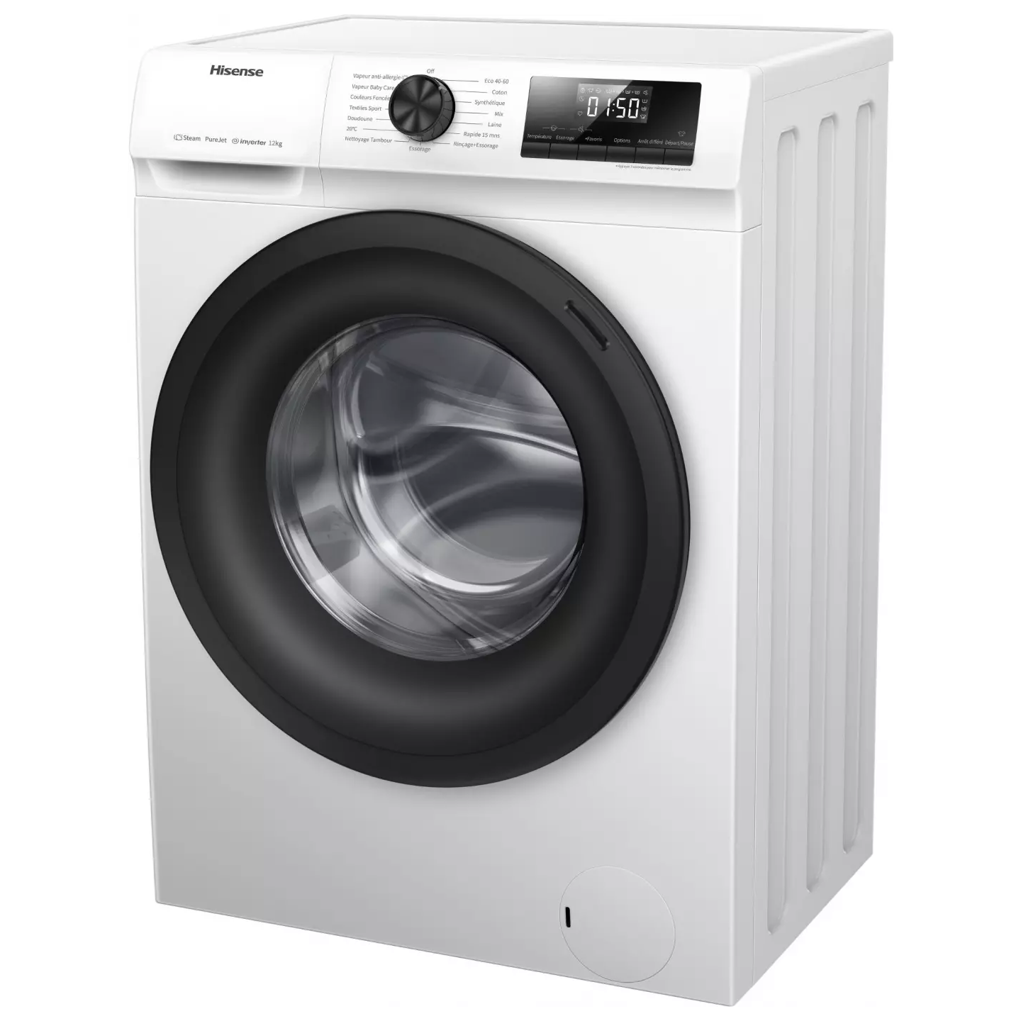 Lave-linge Hisense WFQE1214EVJM 12 kg 1400 tr vapeur | Nimestore