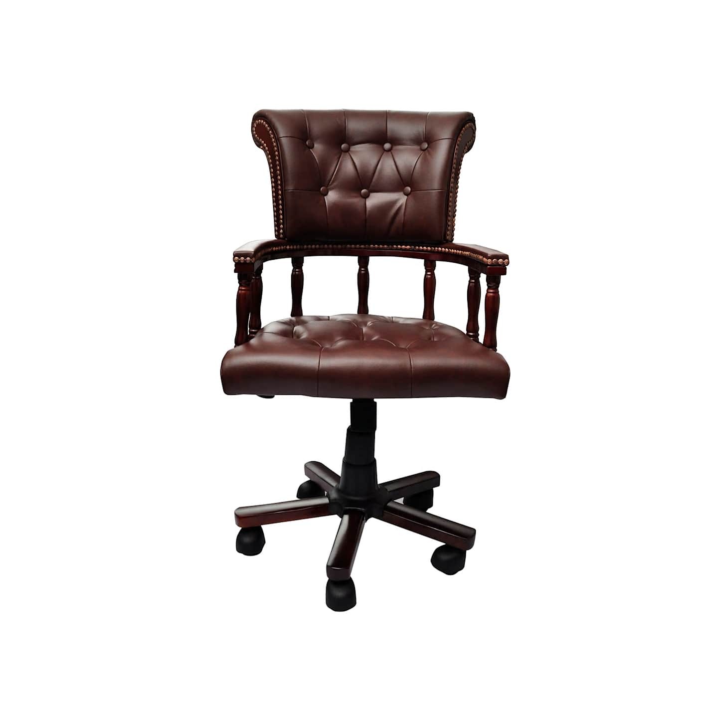 Chaise de bureau pivotante Marron