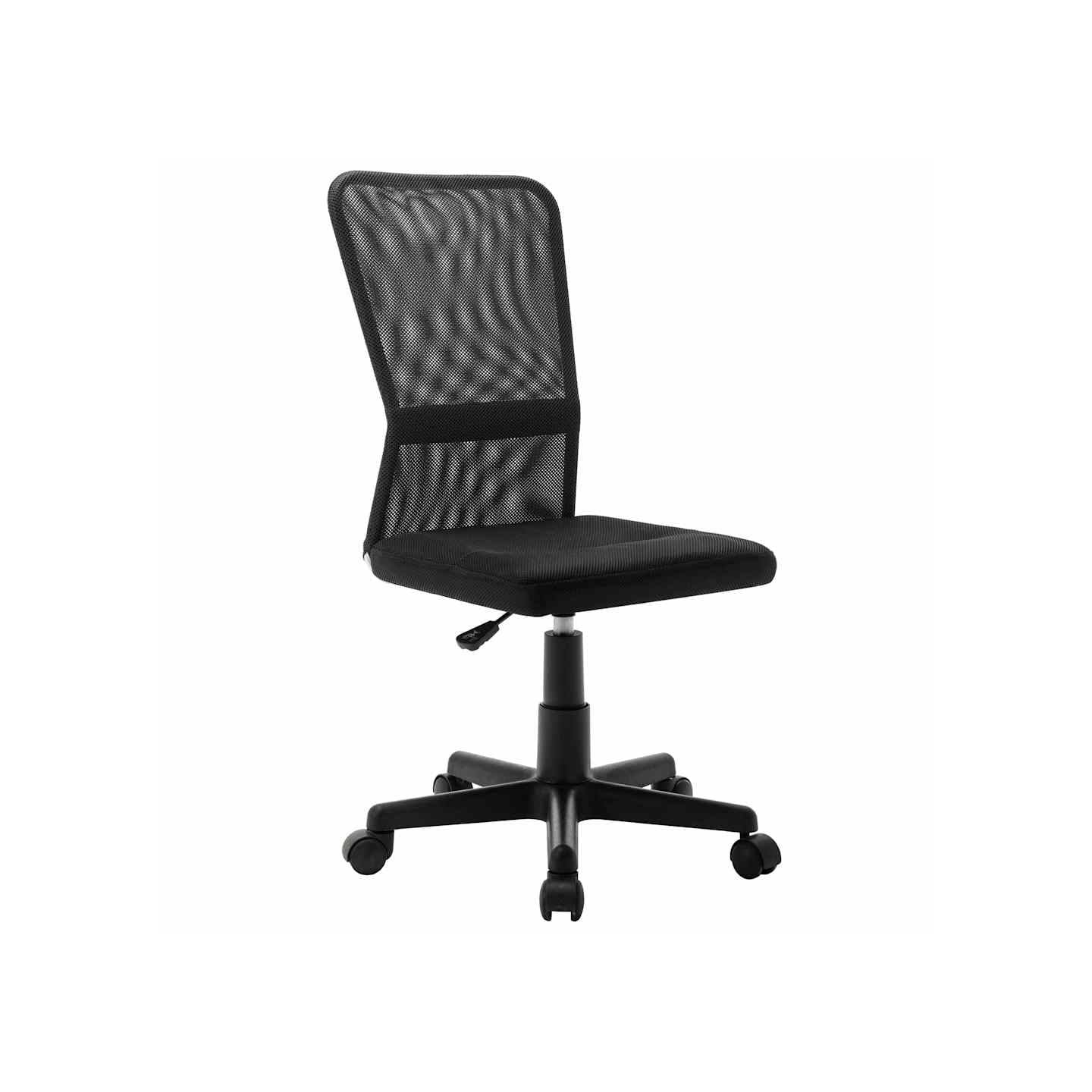 Chaise de bureau Noir 44x52x100 cm Tissu en maille