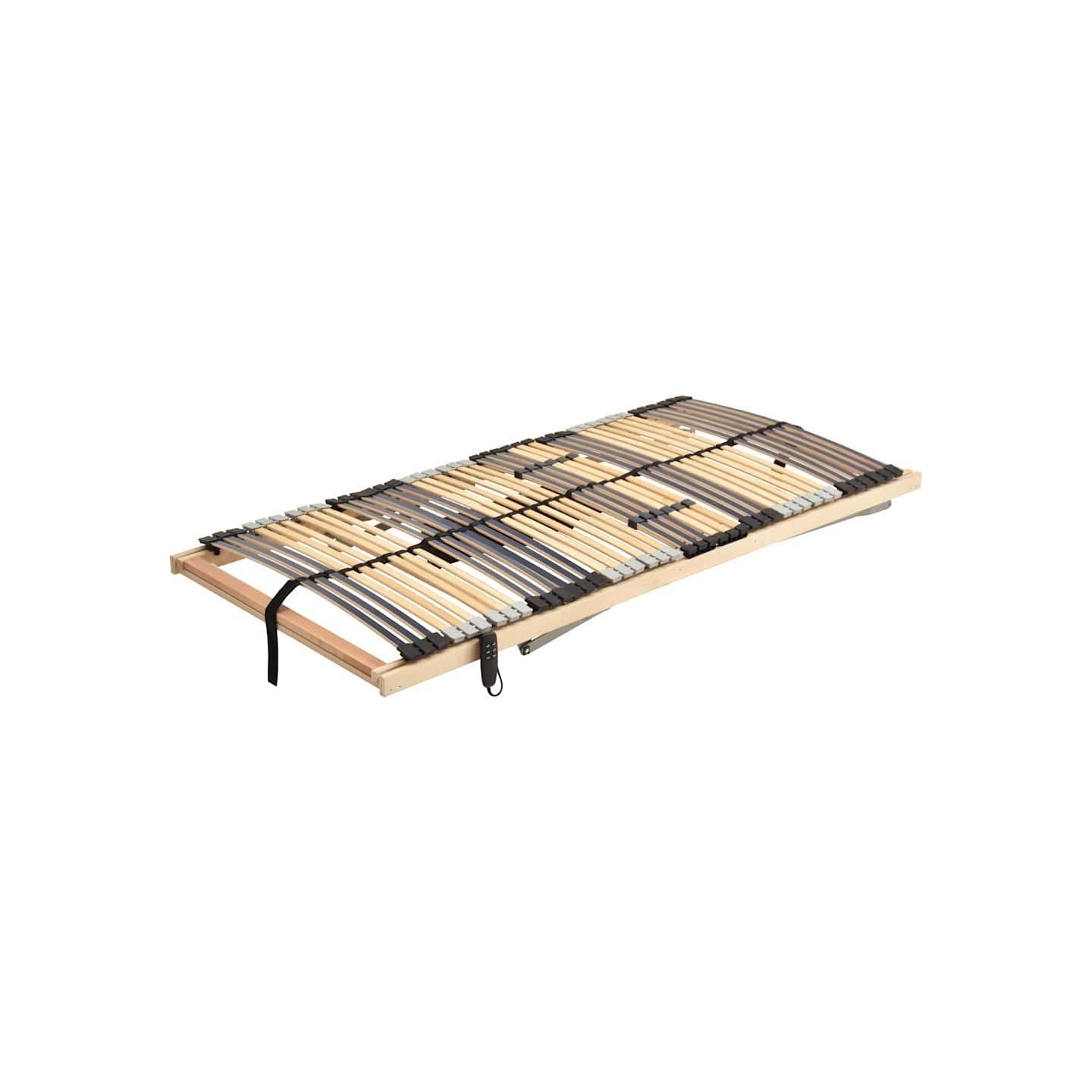 Sommier à lattes électrique sans matelas avec 7 zones 90x200 cm