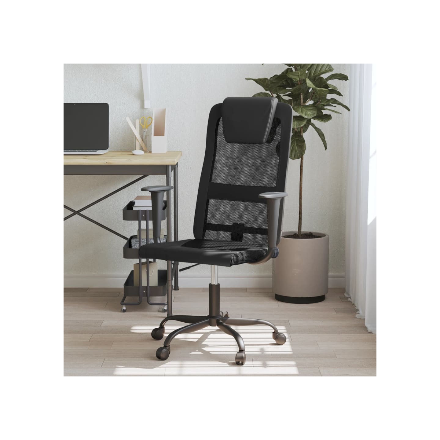 Chaise de bureau réglable en hauteur noir