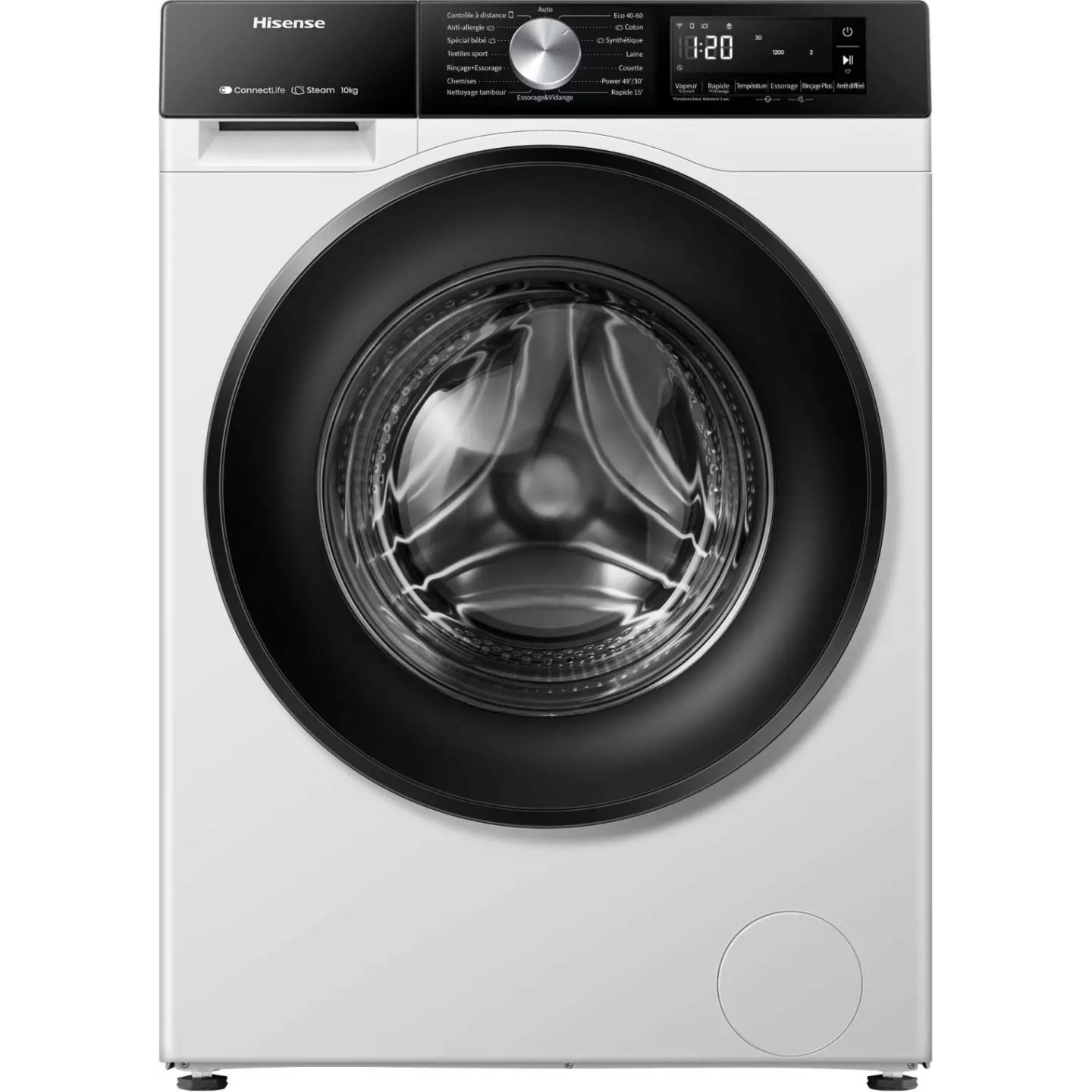 Lave-linge Hisense WF3S1043BW3 10,5 kg 1400 tr WiFi | Nimestore