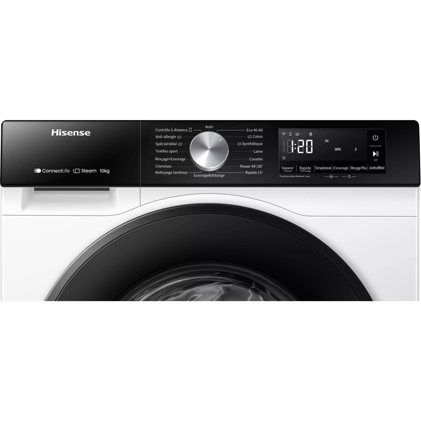 Lave-linge Hisense WF3S1043BW3 10,5 kg 1400 tr WiFi | Nimestore