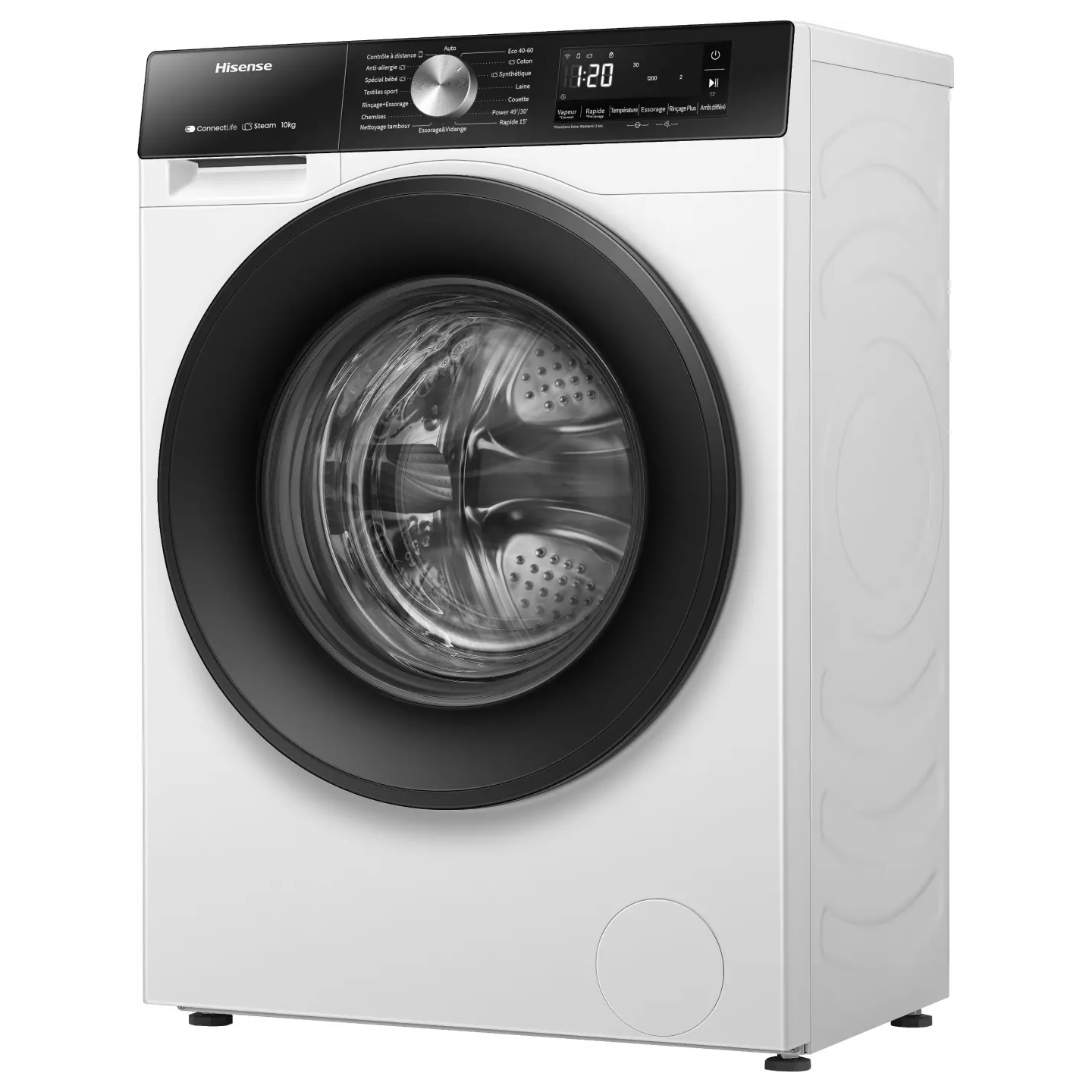Lave-linge Hisense WF3S1043BW3 10,5 kg 1400 tr WiFi | Nimestore