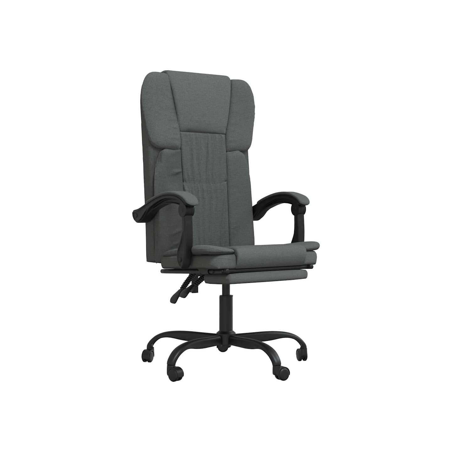 Fauteuil inclinable de bureau Gris foncé Tissu