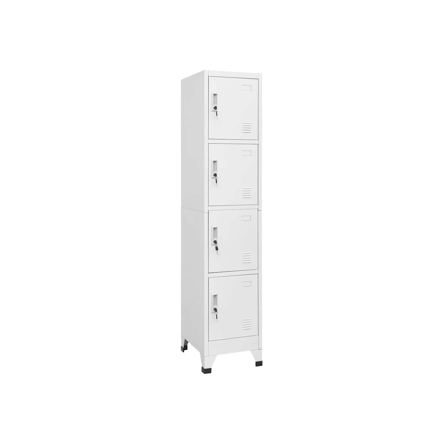 Armoire à casier avec 4 compartiments 38x45x180 cm