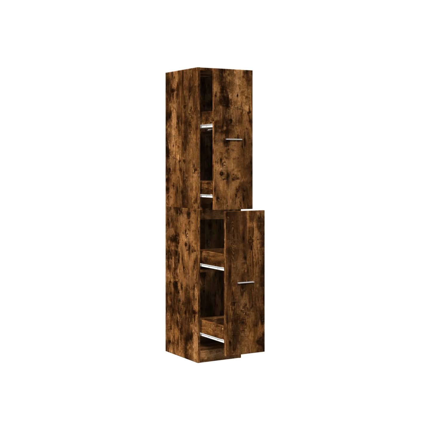 Armoire d'apothicaire chêne fumé 30x41x174,5 cm bois ingénierie